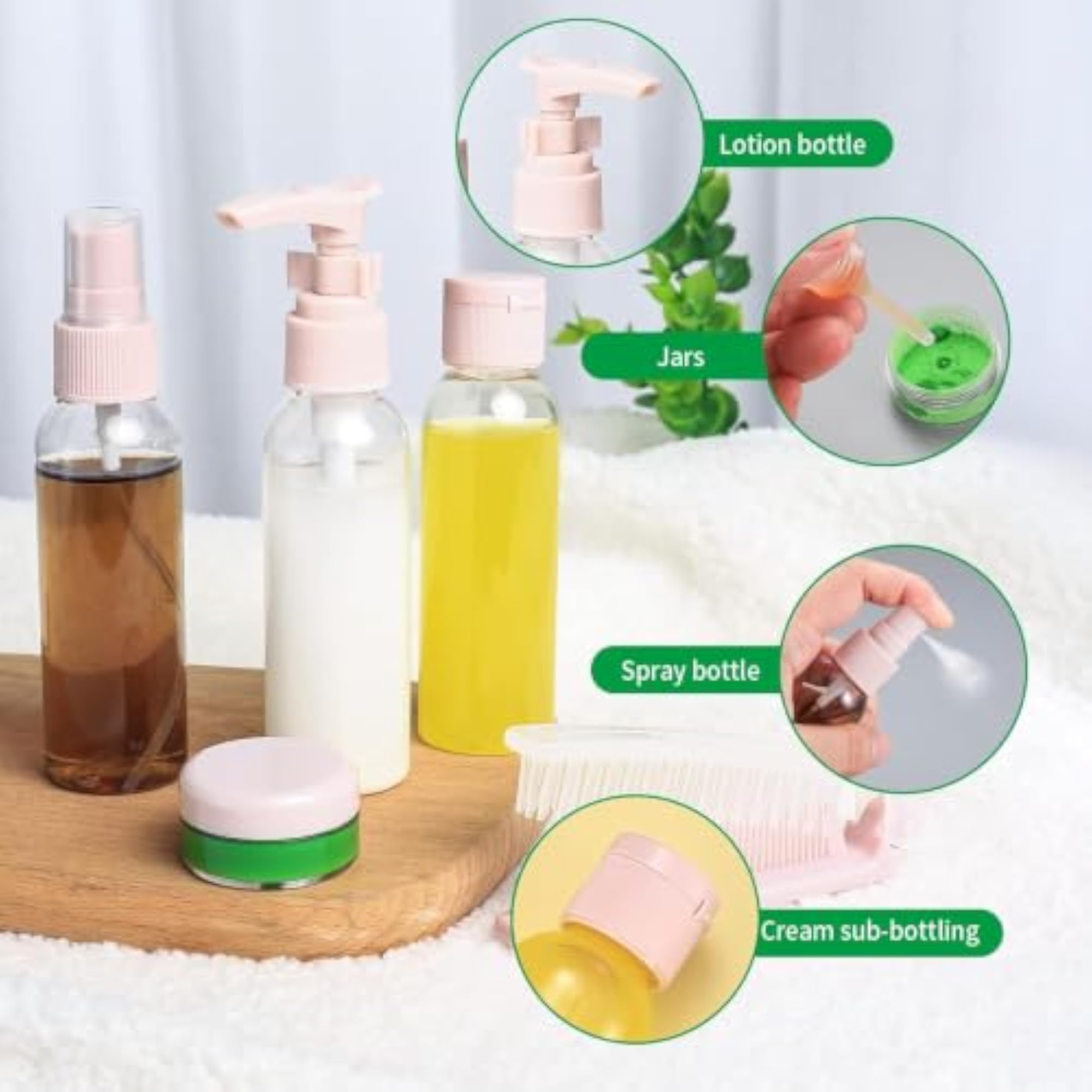11-in-1 Travel Bottles Kit, Leak-Proof Silicone Containers
